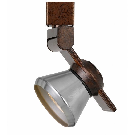 Cal Lighting HT-999-LEDDimmable Metal Track Fixture in Rust/Brushed Steel Silver