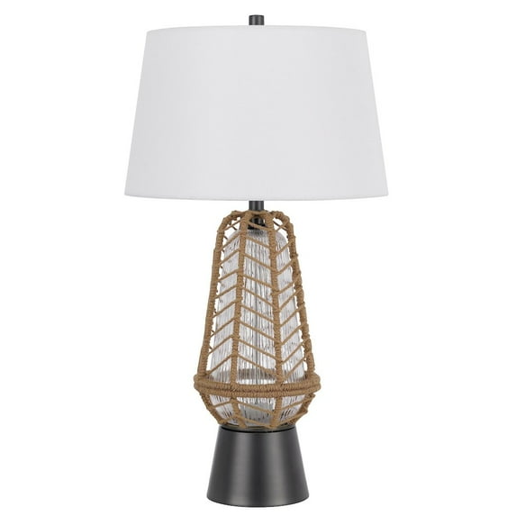BO-3135TB-Cal Lighting-Hanko - 1 Light Table Lamp with Night Light In Contemporary Style-31 Inches Tall and 17 Inches Wide