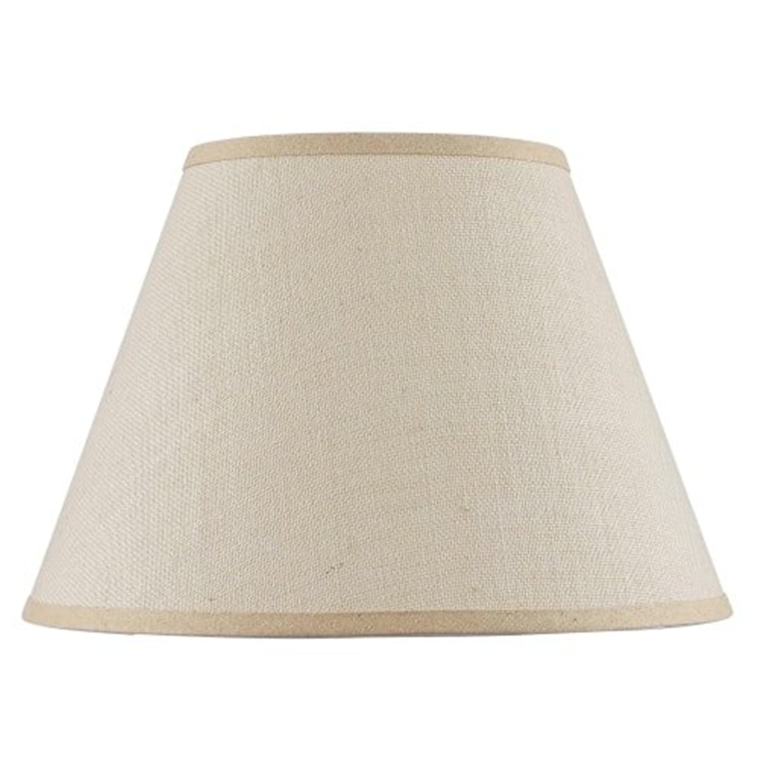 Light Tan Burlap Hardback Lamp Shade, 16" Diameter