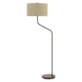 thumbnail image 1 of 60" Height Metal Floor Lamp in Rust-Color:Rust,Finish:Rust,Material:Fabric,Shape:Round Hardback,Style:Task and Functional,Wattage:150W, 1 of 2