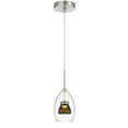 thumbnail image 1 of Cal Lighting Integrated dimmable LED double glass mini pendant light. 6W, 450 lumen, 3000K, 1 of 5