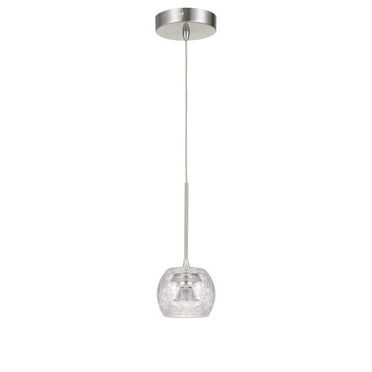 Cal Lighting Ithaca 3000K, 8W, 700 Lumen, 90 Cri Dimmable Led Glass Mini Pendant