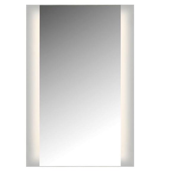 LM2WG-C2436 Cal Lighting Glow - 40W LED 2 Sided ADA Mirror In Modern Style-36 Inches Tall and 24 Inches Wide