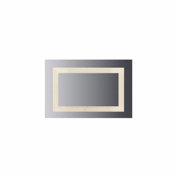 Cal Lighting, LED Lighted Mirror inset Glass Style, 36" X 24" With Easy Cleat System