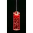 thumbnail image 1 of Cal Lighting - LED Pendant-Brushed Steel Finish-Red Glass Color - Cal Lighting, 1 of 2