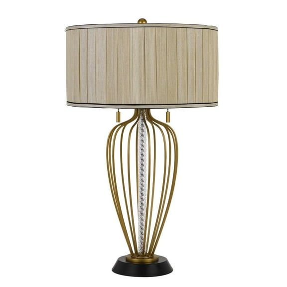Cal Lighting Laval 60W X 2 Metal Table Lamp