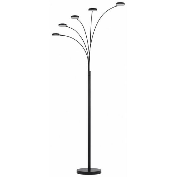 Cal Lighting Malibu Intergrated Led 8W X 5 Metal Arc Floor Lamp