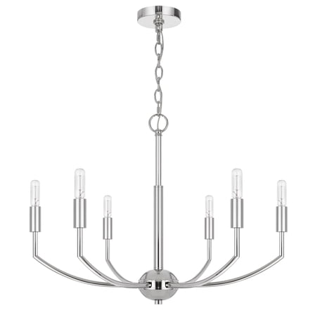 Cal Lighting Maxton 60W x 6 metal chandelier