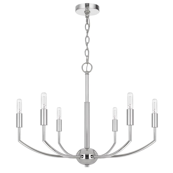 Cal Lighting Maxton 60W x 6 metal chandelier
