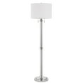 thumbnail image 1 of Cal Lighting Montilla 2-Light Metal Floor Lamp with Fabric Shade in Chrome, 1 of 2