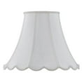 thumbnail image 1 of Cal Lighting Piped 12.75" Fabric Lamp Shade with Lined Interior in White, 1 of 2
