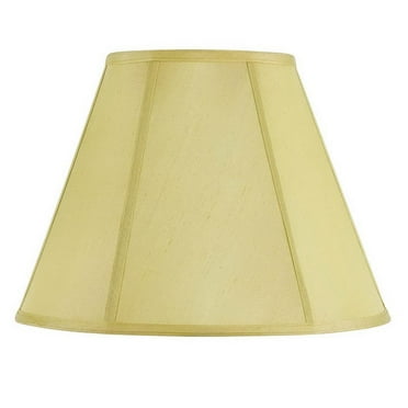 Cal Lighting Piped 21" Fabric Lamp Shade in Champagne Beige
