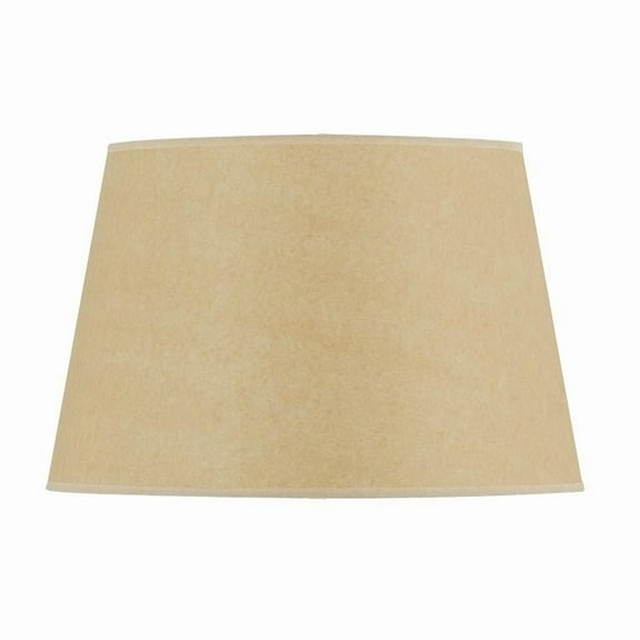 Cal Lighting Coolie 18" Round Durable Hardback Fabric Lamp Shade in Beige