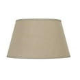 thumbnail image 1 of Cal Lighting 8114 Shades 12x16" Round Linen Fabric Lamp Shade in Khaki Tan, 1 of 1