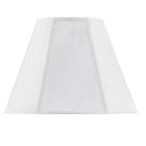 SH-8106/18-WH Cal Lighting Basic Empire - Vertical Piped Shade-13 Inches Tall and 18 Inches Wide-White Finish
