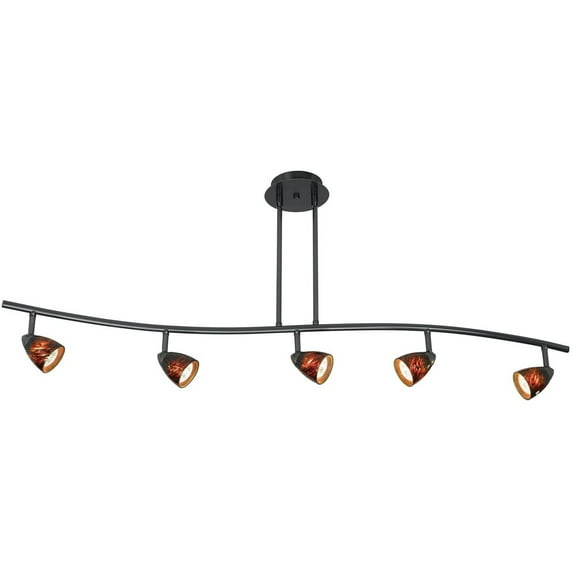 SL-954-5-DBBRNS Cal Lighting Serpentine - Five Light Track