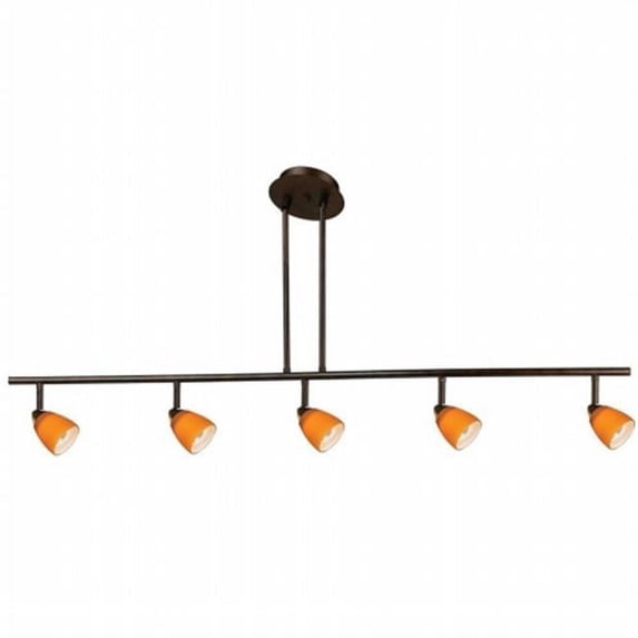 Cal Lighting SL-954-5-DB-MWH Track Lighting, Mesh White & Dark Bronze