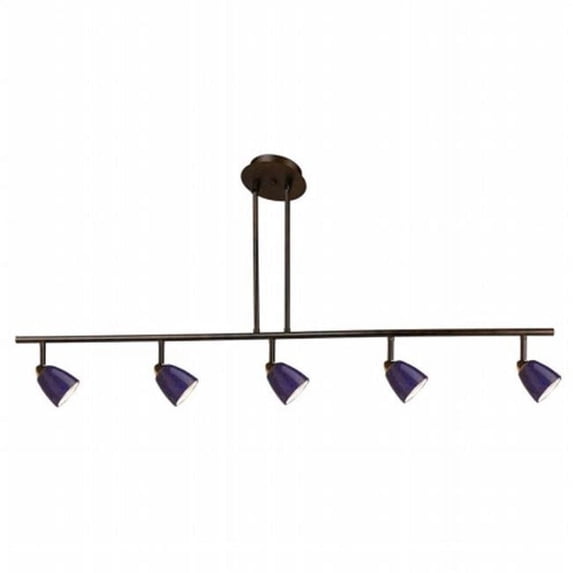 Cal Lighting SL-954-5-WH-MRU Track Lighting, Mesh Rust & White
