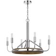 thumbnail image 1 of Cal Lighting Saluda 60W X 6 Metal Chandelier And A Gu10 6W Led Downlight (Led Bulb Included), 1 of 6