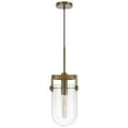 thumbnail image 1 of Cal Lighting Stovall 60W Metal/Glass/Birch Wood Pendant Light, 1 of 5
