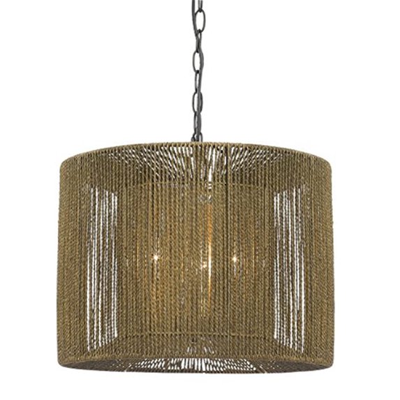 Cal Lighting String Pendant in Rope