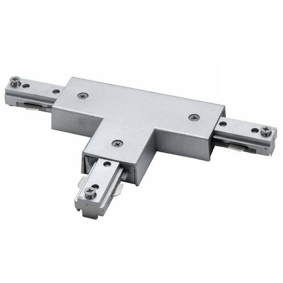 HT-282-LEFT-BS-Cal Lighting-T-Mid Point Out Polarity On Left-Brushed Steel Finish