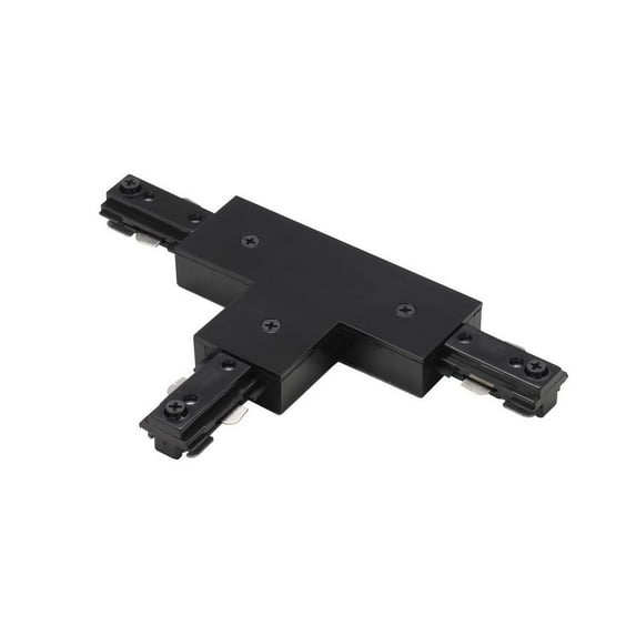 HT-282-BK-Cal Lighting-T-Mid Point Out Polarity On Right Black White Finish