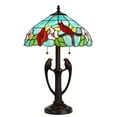 thumbnail image 1 of Cal Lighting 60W X 2 Tiffany Table Lamp, 1 of 3