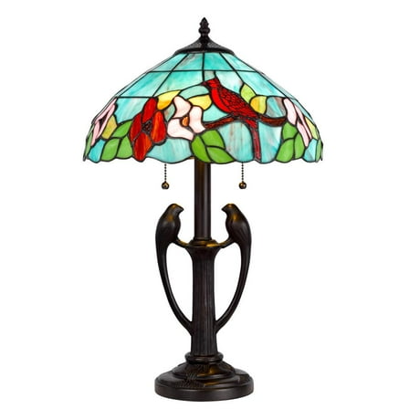 Cal Lighting 60W X 2 Tiffany Table Lamp