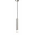 thumbnail image 1 of Cal Lighting 1-Light Aluminum Pendant with Glass Diffuser in Brushed Silver, 1 of 2