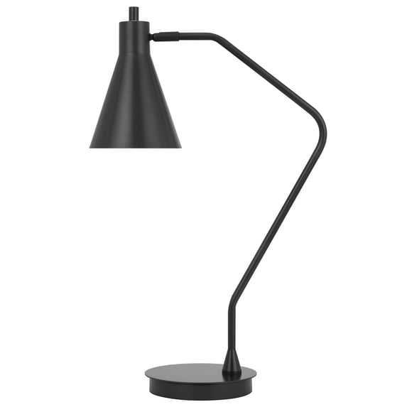 Cal Lighting Type A led bulb 12W max. Capstone task metal table lamp with swivel shade
