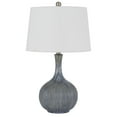 thumbnail image 1 of 25 Inch Onion Table Lamp with Ribbed Texture and Dimmer, Distressed Stone- Saltoro Sherpi, 1 of 5