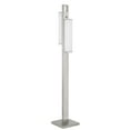 thumbnail image 1 of Cal Lighting Zamora Metal Floor Lamp with Dimmer Switch in Brushed Steel Silver, 1 of 5