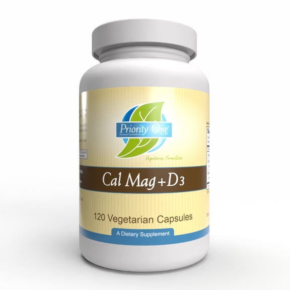 Cal Mag + Vit D3 (120 Capsules) - Complete Calcium, Magnesium, and Vitamin D3 Support for Bone Strength and Balance*