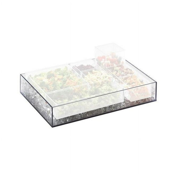 Cal-Mil 1393-12 Tray for Ice Housings for The Ultimate Salad Bar, 3" Height, 10" Width, 10" Length, Clear