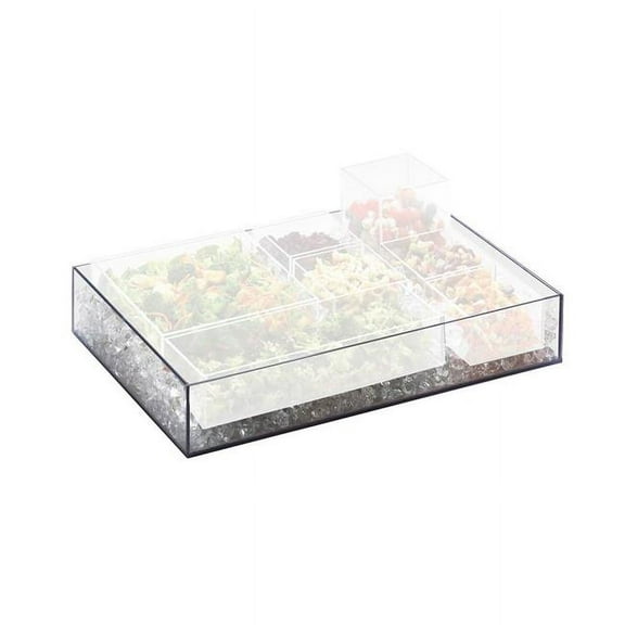 Cal Mil 1399-12 Cater Choice System Clear Ice Housing - 16 x 24 x 4.25 in.