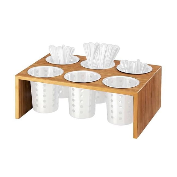Cal Mil 1425-6-60 Bamboo Six Cylinder Display - 16 x 11 x 6 in.