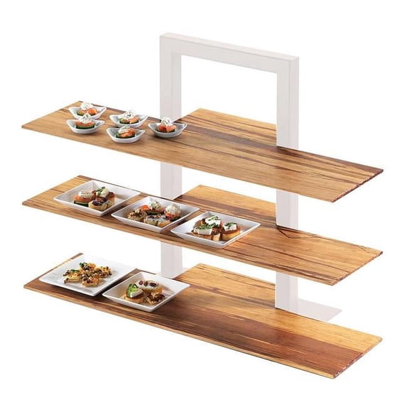 Cal Mil 1449-68 Crushed Frame Riser Shelves - 32 x 11.5 x 0.37 in.