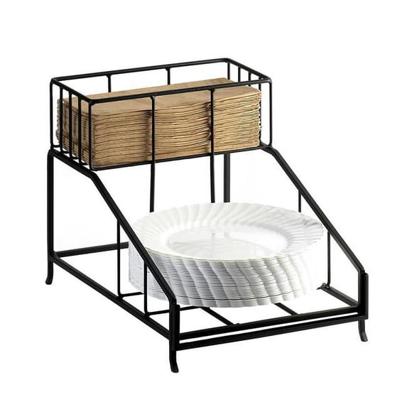 Cal Mil 1455 Iron Napkin & Plate Display - 9.5 x 14 x 10 in.