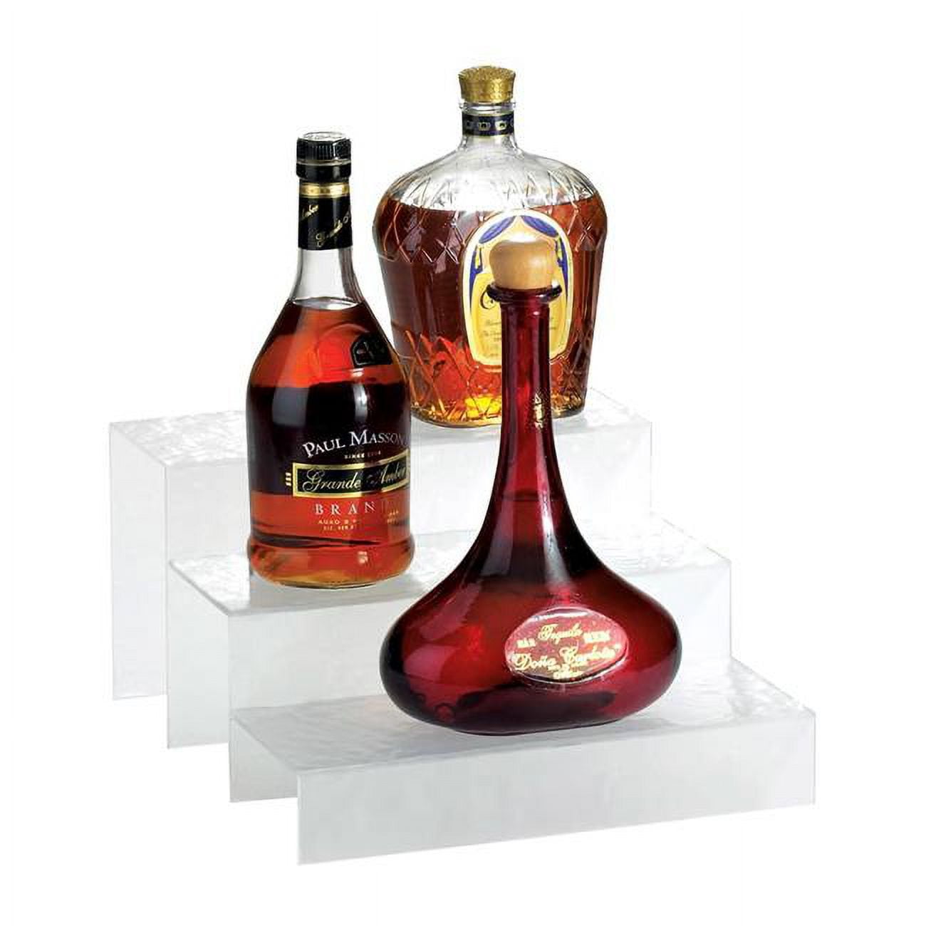 Cal Mil 1491-67 Classic Crystal Ice Acrylic Bottle Display - 12 x 13 x 6.75 in.