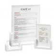 thumbnail image 1 of Cal Mil 1510-32-15 U-Style Menu & Card Holder with White Frame - 3.5 x 1 x 2 in., 1 of 3