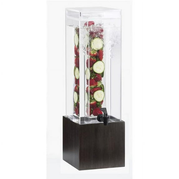 Cal Mil 1527-1INF-96 1.5 gal Midnight Bamboo Infusion Beverage Dispenser - 8.125 x 9.75 x 17.75 in.