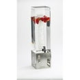 thumbnail image 1 of Cal Mil 1602-3-55 3 Gallon Squared Beverage Dispenser - Stainless Steel, 1 of 2