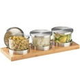 thumbnail image 1 of Cal Mil 1850-4-60 Bamboo Base Jar Dispenser - Small - Brown, 1 of 2