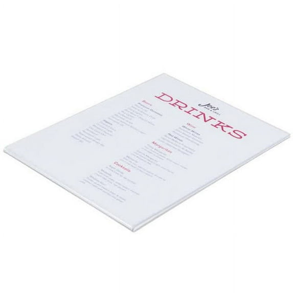 Cal Mil 214 U-Style 8.5 x 11 in. Wall Mount Holder - Clear