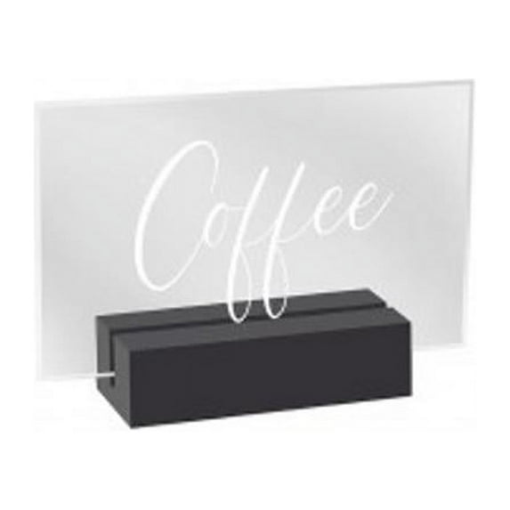 Cal Mil 22335-13 5.75 x 1.5 x 2.5 in. Reserved Sign - Black