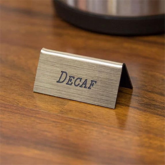 Cal Mil 228-2-011 Beverage Tent Decaf - Gold with Black