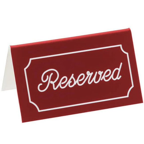 Cal Mil 273-1 Tent Reserved - Red with White