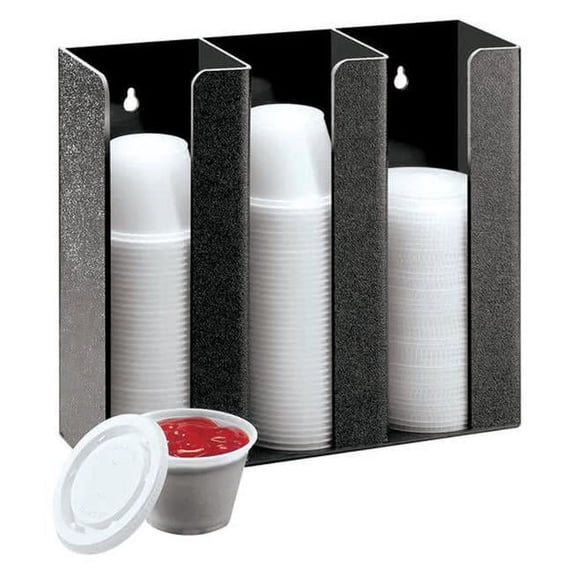 Cal Mil 278-2 Lid & Ramekin Dispenser - Small - Black
