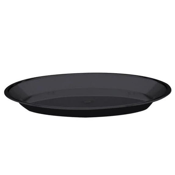 Cal-Mil 315-10-13 Black 10 x 1" Round Shallow Tray"